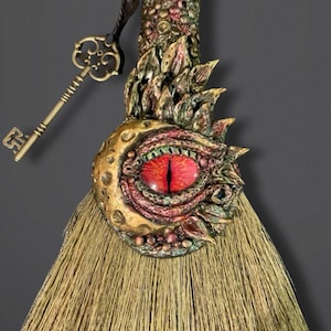 Besom/ Altar Broom/Altar Besom/Ritual Broom/Besom/Altar Decor/Broom/Whisk/Witch Broom/AltarTools/Pagan/Wiccan/WitchyThings/ Besom New Moon Dragons Eye