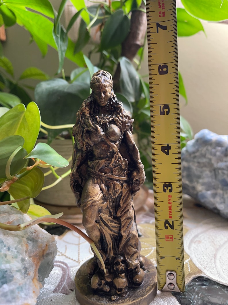 Hel/ Norse Goddess/ Dark Goddess Figurine/ Norse Goddess Hel/ Goddess Hel image 10