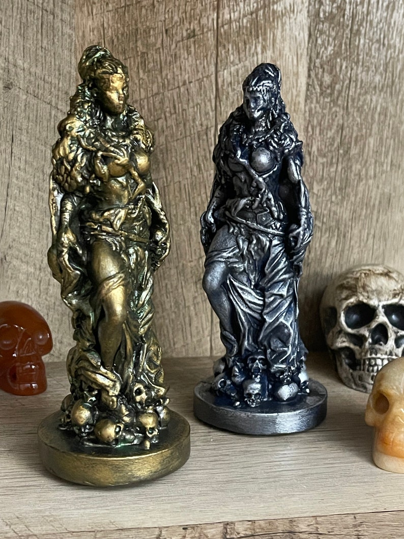 Hel/ Norse Goddess/ Dark Goddess Figurine/ Norse Goddess Hel/ Goddess Hel image 2