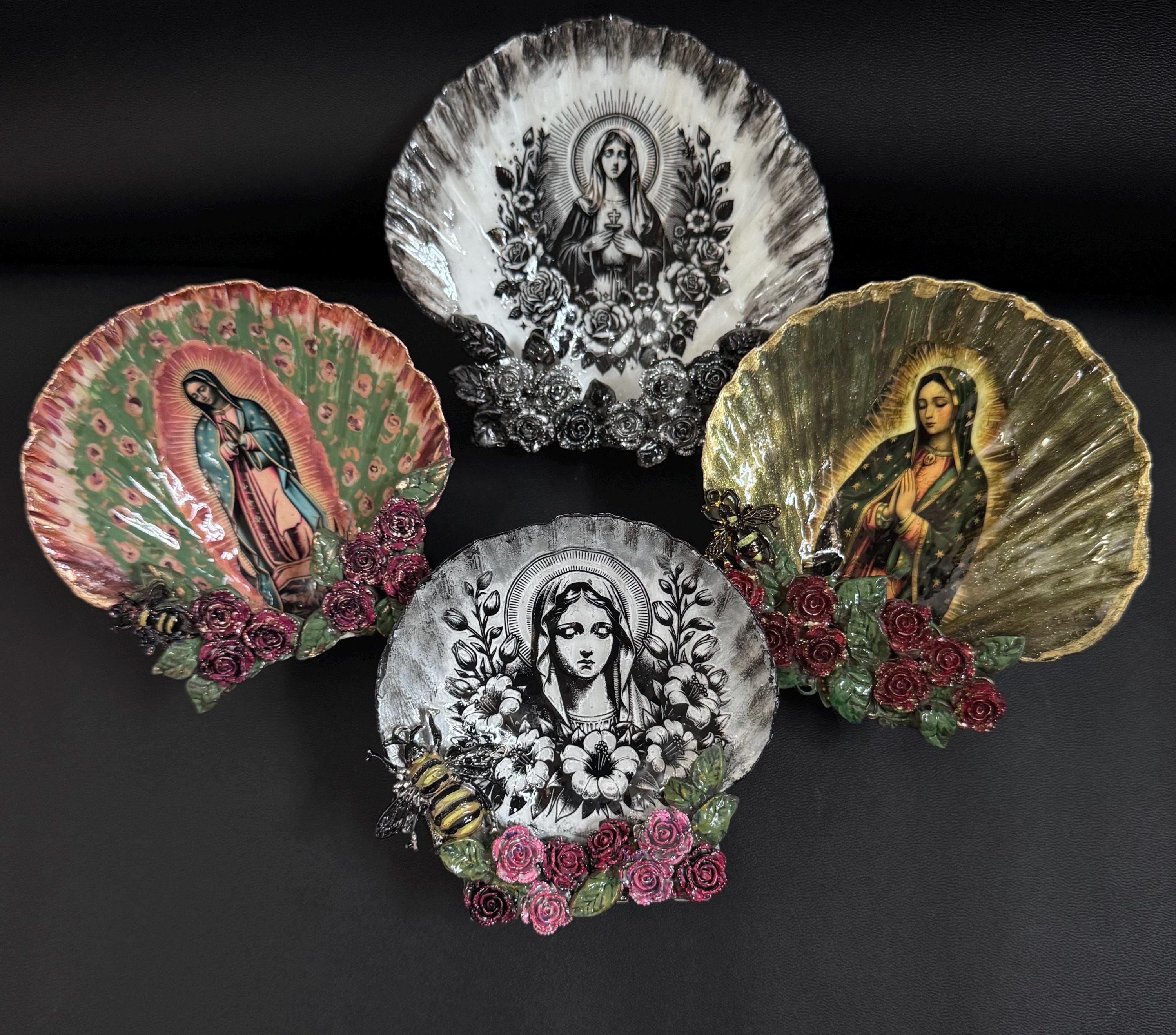 Virgin Mary Shell Our Lady Shell Shrine/virgen De Guadalupe/our Lady of Guadalupe/virgin ...