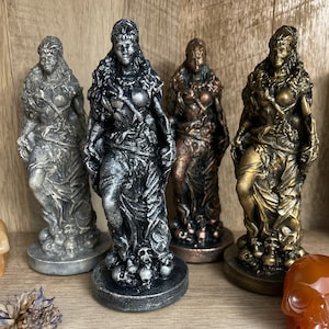Hel/ Norse Goddess/ Dark Goddess Figurine/ Norse Goddess Hel/ Goddess Hel image 8