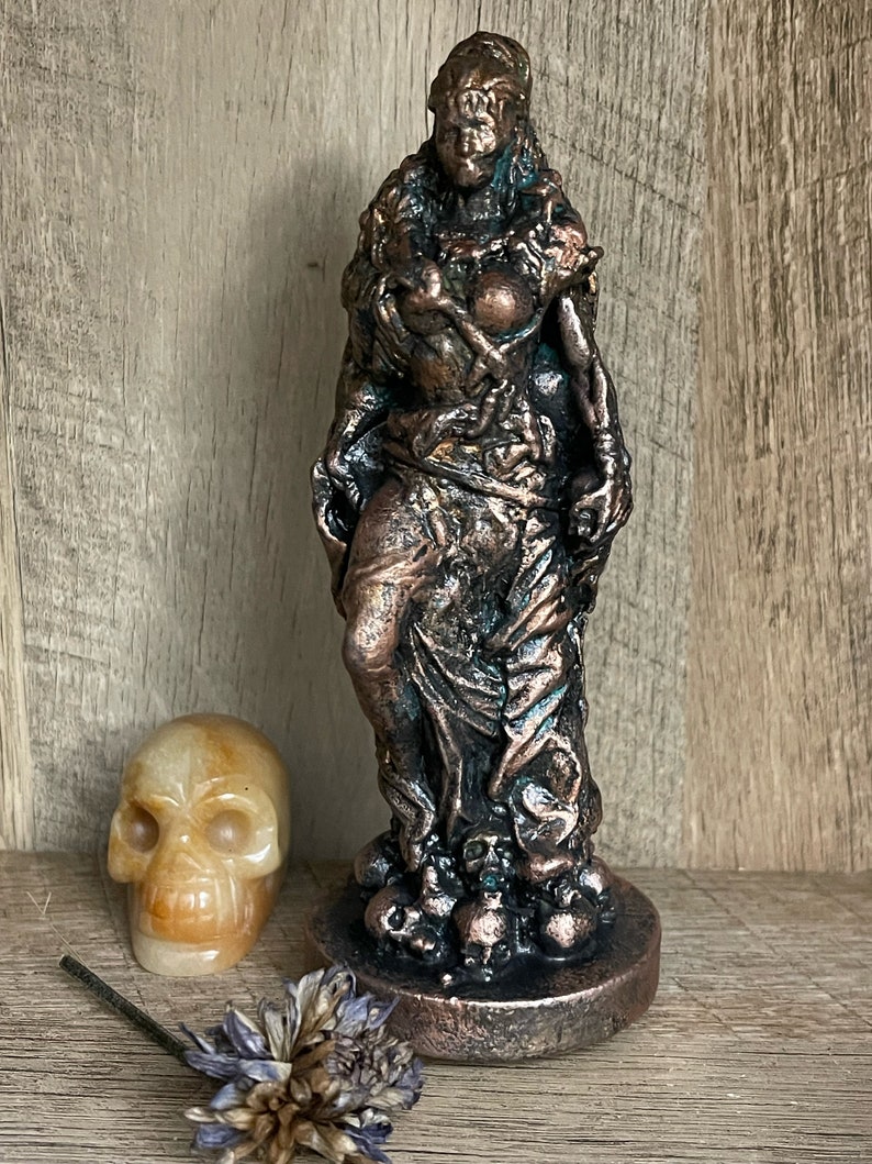 Hel/ Norse Goddess/ Dark Goddess Figurine/ Norse Goddess Hel/ Goddess Hel image 9