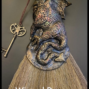 Besom/ Altar Broom/Altar Besom/Ritual Broom/Besom/Altar Decor/Broom/Whisk/Witch Broom/AltarTools/Pagan/Wiccan/WitchyThings/ Besom Winged Dragon