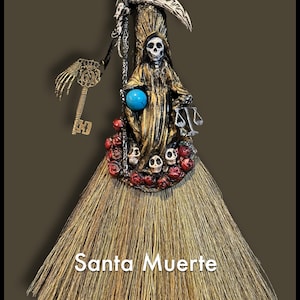 Besom/ Altar Broom/Altar Besom/Ritual Broom/Besom/Altar Decor/Broom/Whisk/Witch Broom/AltarTools/Pagan/Wiccan/WitchyThings/ Besom Santa Muerte