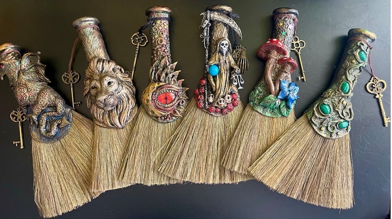 Besom/ Altar Broom/Altar Besom/Ritual Broom/Besom/Altar Decor/Broom/Whisk/Witch Broom/AltarTools/Pagan/Wiccan/WitchyThings/ Besom image 1