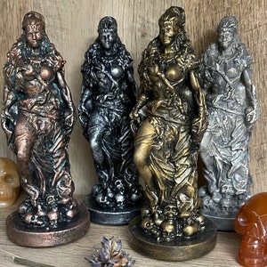 Hel/ Norse Goddess/ Dark Goddess Figurine/ Norse Goddess Hel/ Goddess Hel image 1