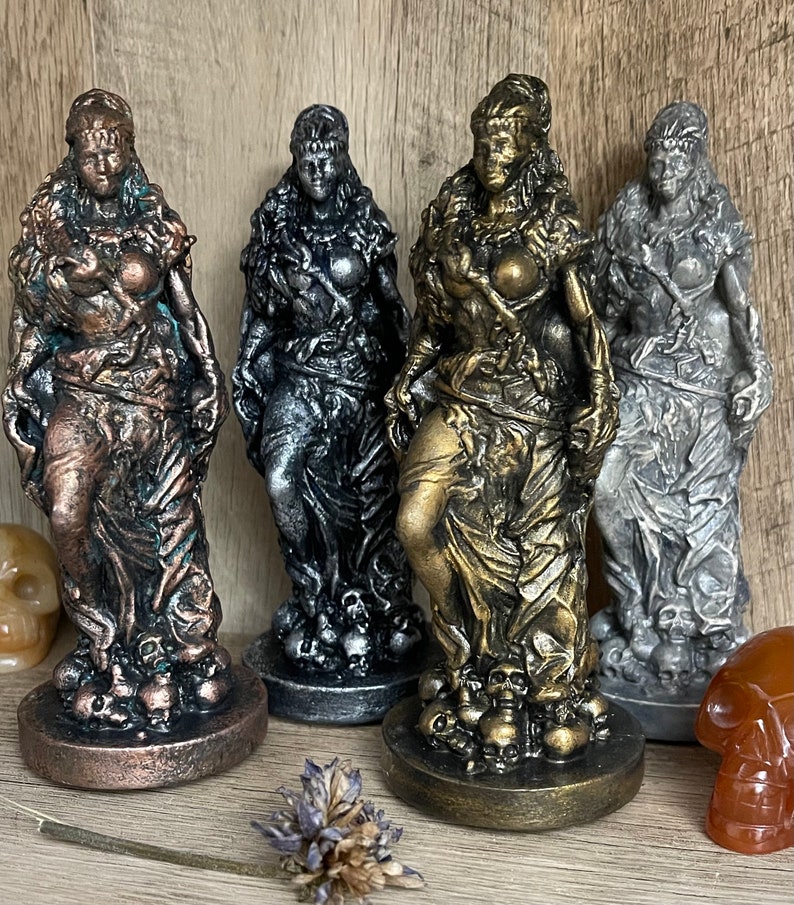 Hel/ Norse Goddess/ Dark Goddess Figurine/ Norse Goddess Hel/ Goddess Hel image 1