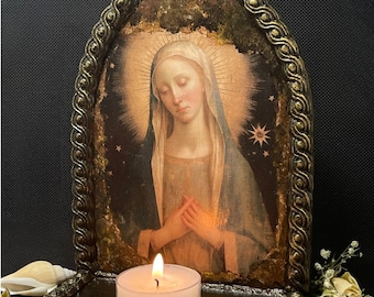 Virgin Mary Handmade Shrine/One of a kind Shrine/ Altar Shrine