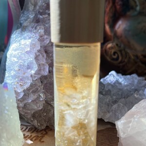 Hand Blended Crystal Infused Protection Oil/ Manifestation Oil/Essential Oil Roll on / Crystal Infused Oil / Ritual Oil/ Protective Crystals image 3