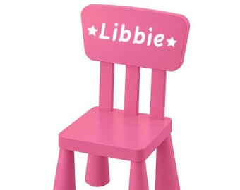 childs chair with name