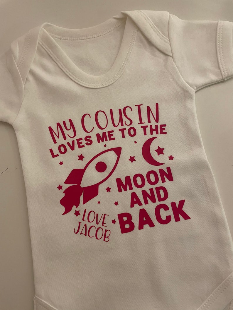 Personalised My Cousin Loves Me Baby Bodysuit Loved by My Etsy