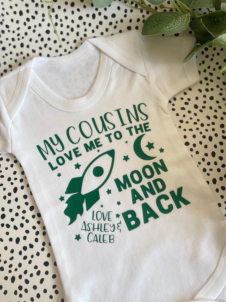 Personalised My Cousin Loves Me Baby Bodysuit Loved by My Etsy