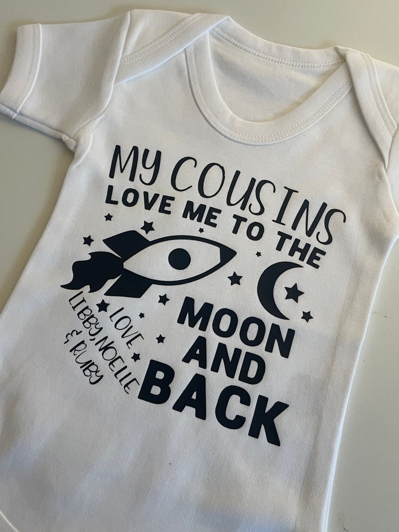 Personalised My Cousin Loves Me Baby Bodysuit Loved by My Etsy