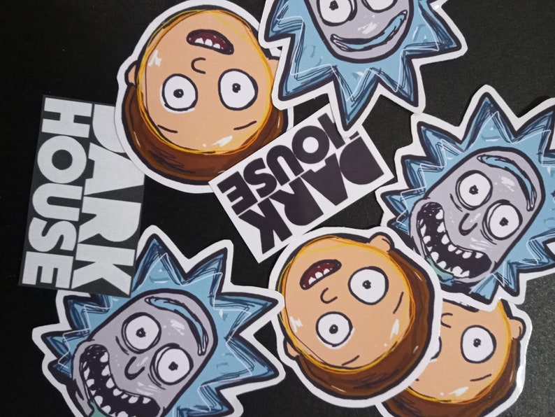 2ct Rick and Morty Sticker Duo
