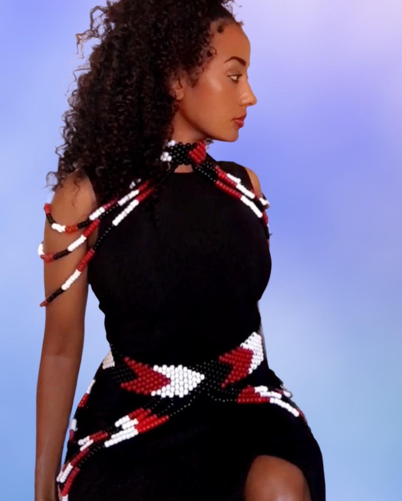 Beaded Shoulder & Waist Jewelry Set, One Size image 1