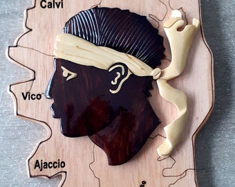 Carte Corse Etsy