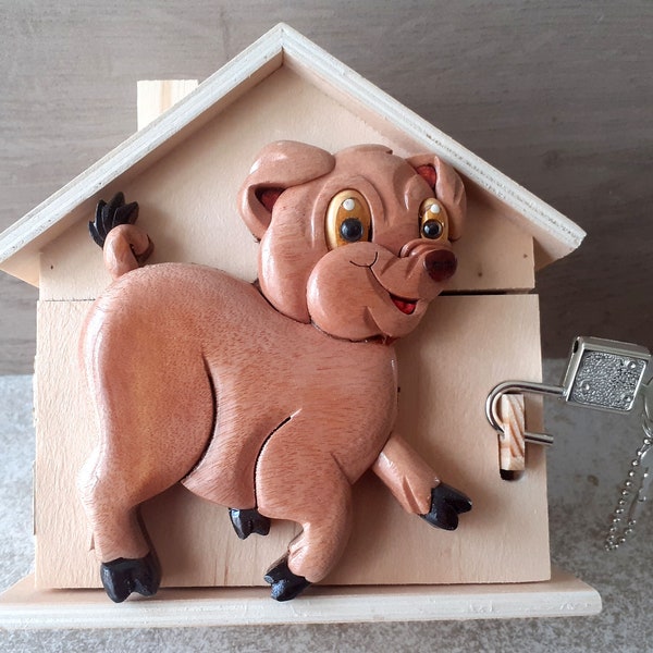 tirelire enfant avec le petit cochon