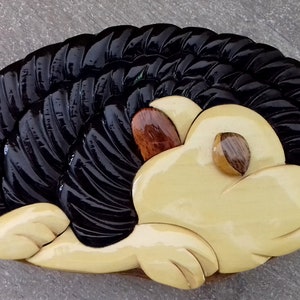 secret wooden hedgehog jewelry box
