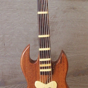 wooden guitar model