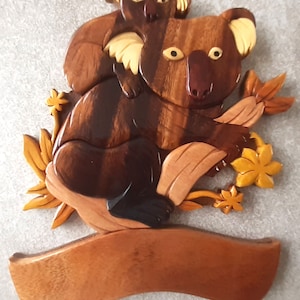 plaque prenom personnalisable du koala et son petit