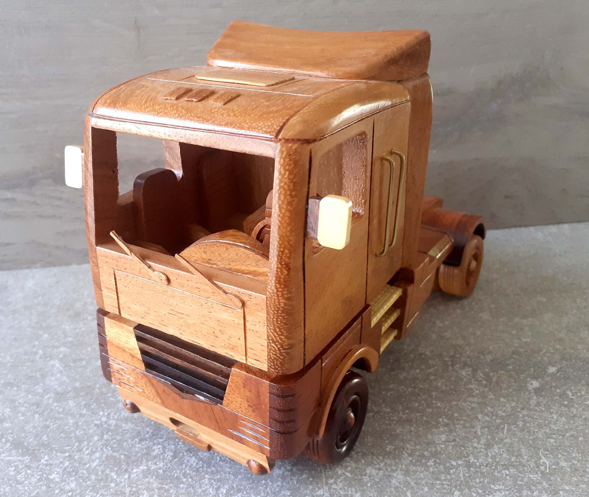 renault AE magnum truck in varnished wood finished model no assembly