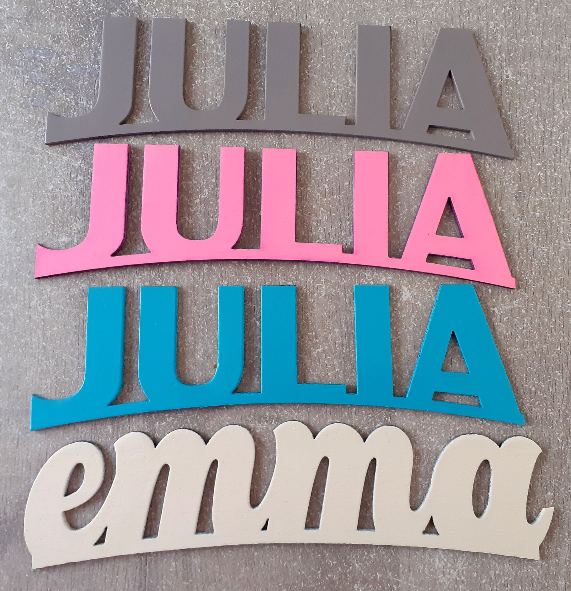 Votre Prénom A La Demande Découpage Au Laser