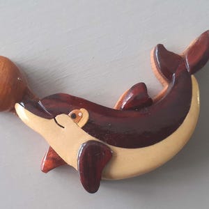 dolphin fridge magnet