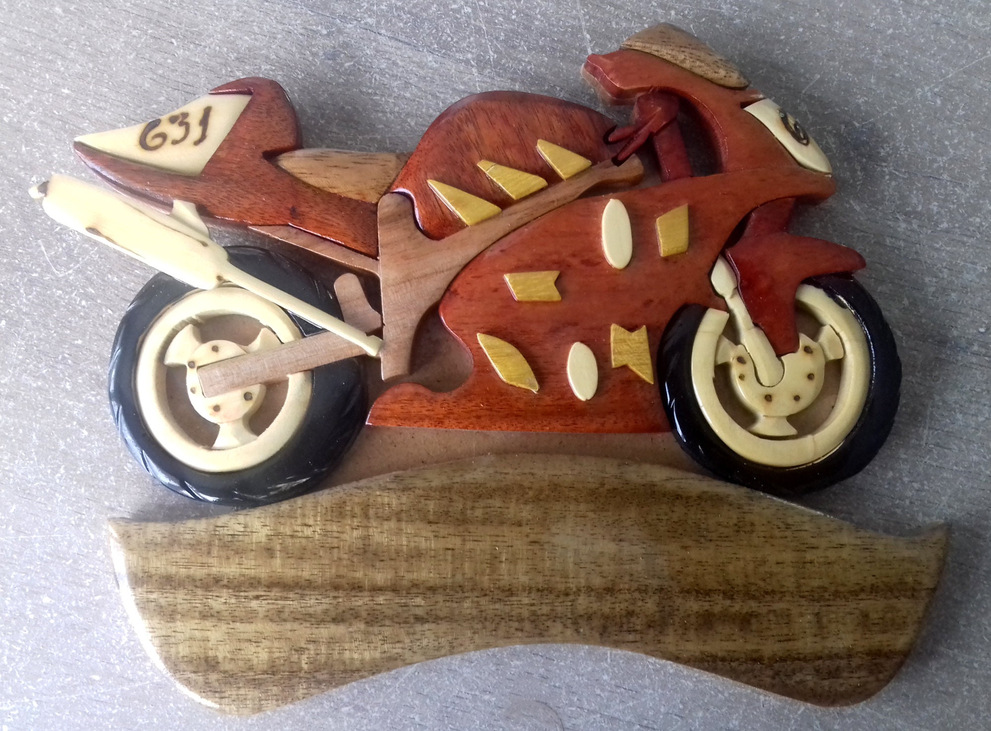 Plaque de Porte La Moto Sport en Bois Personnalisable Votre Prénom Offert Pour Amateur Vitesse Cadea