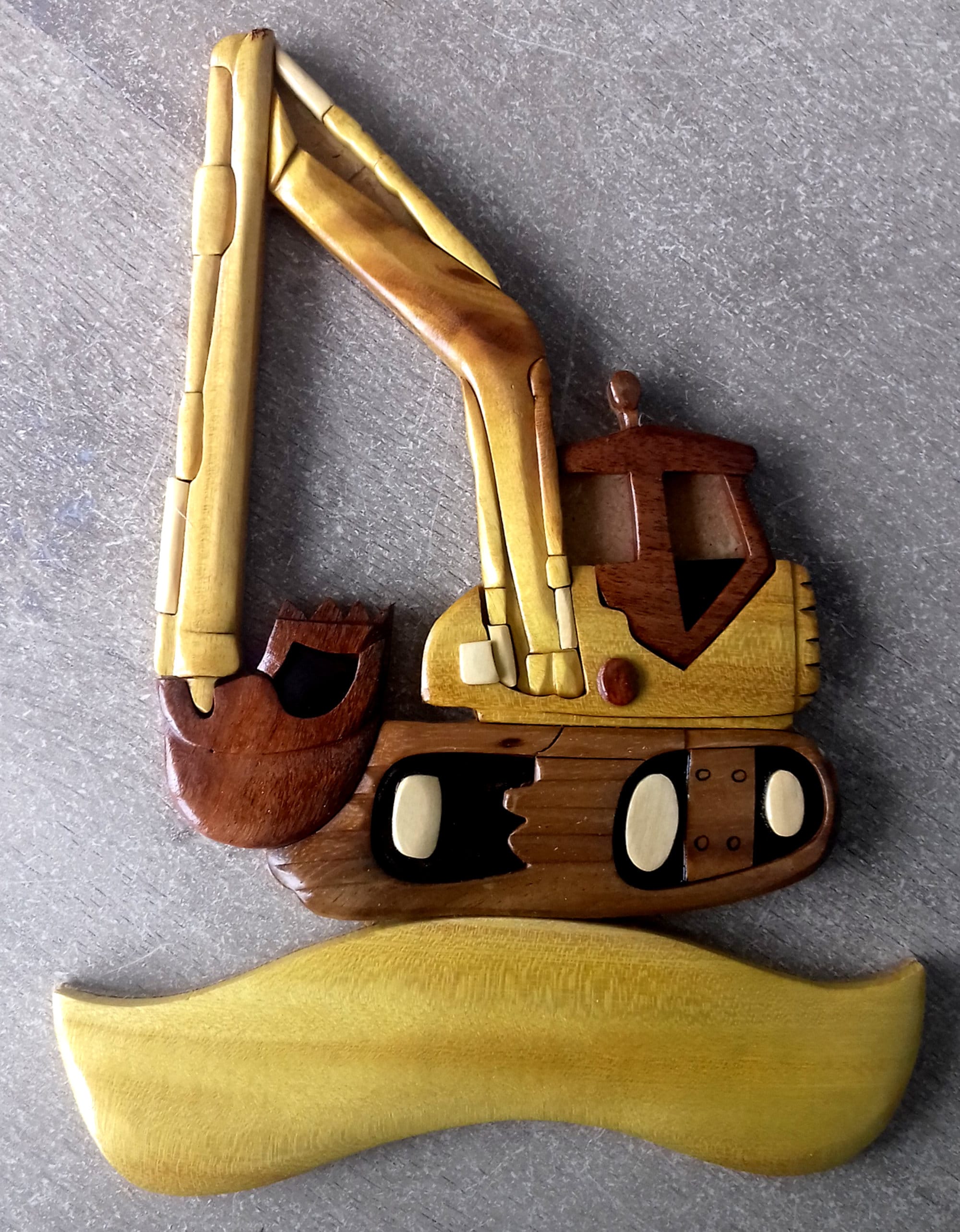 Plaque de Porte Du Tracto Pelle en Bois Vernis Personnalisable avec Prénom Offert Pour La Chambre Pe