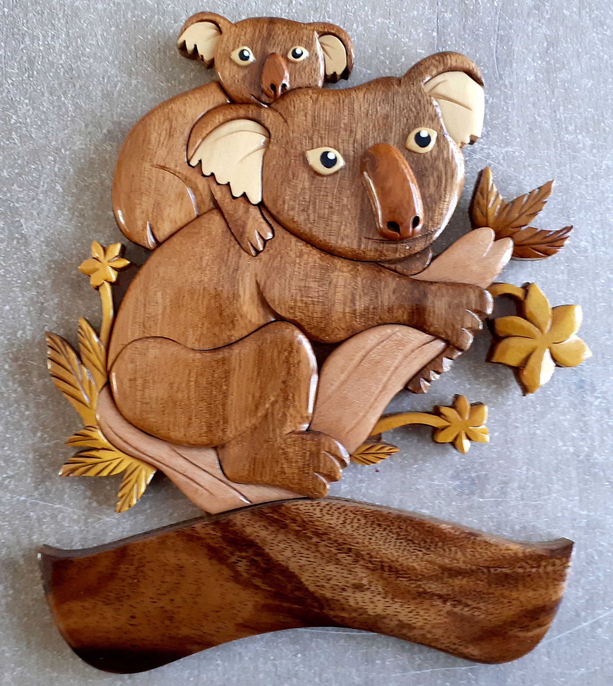 Plaque de Porte Du Koala en Bois Personnalisable avec Votre Prénom Offert