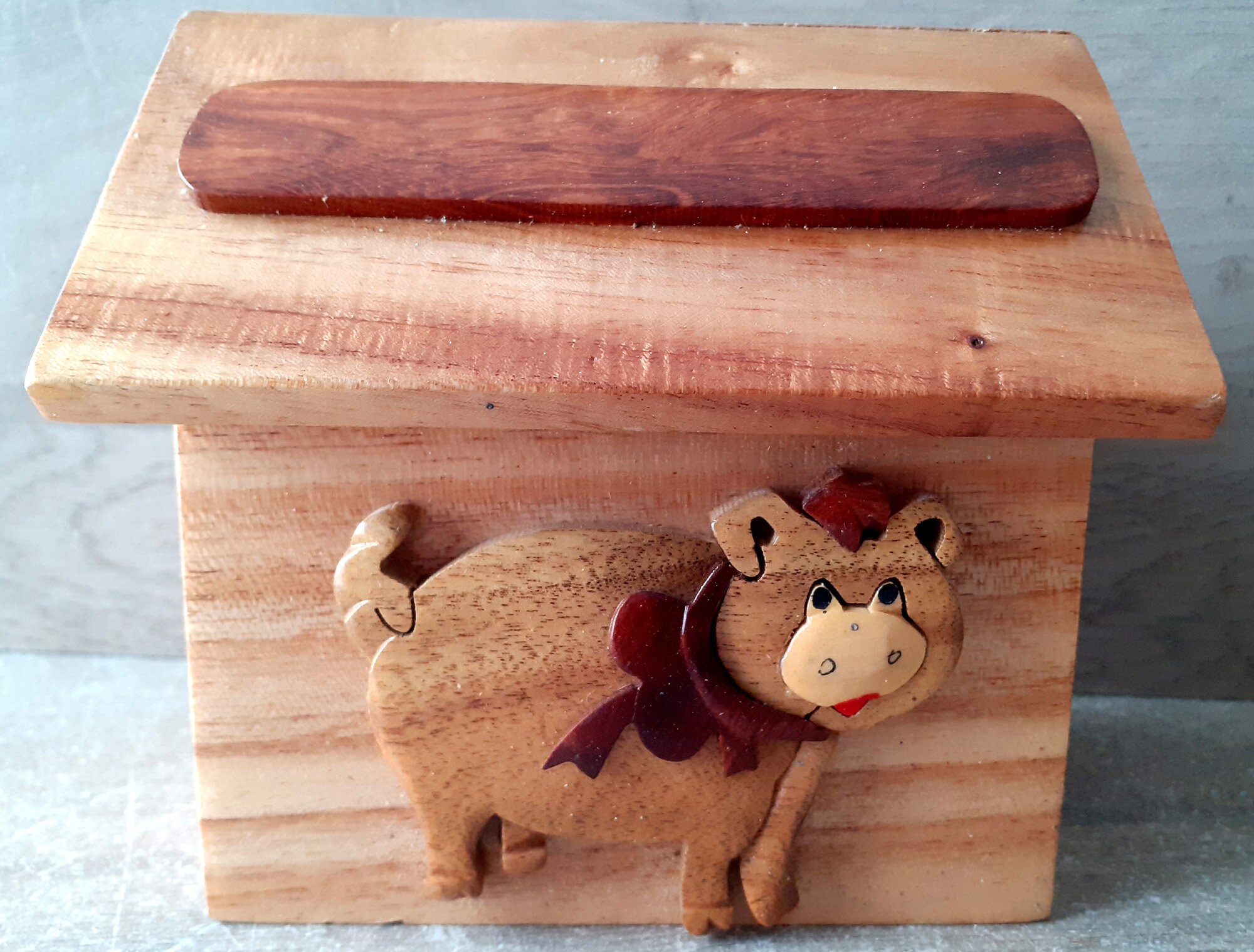 Tirelire en Bois Du Petit Cochon Personnalisable