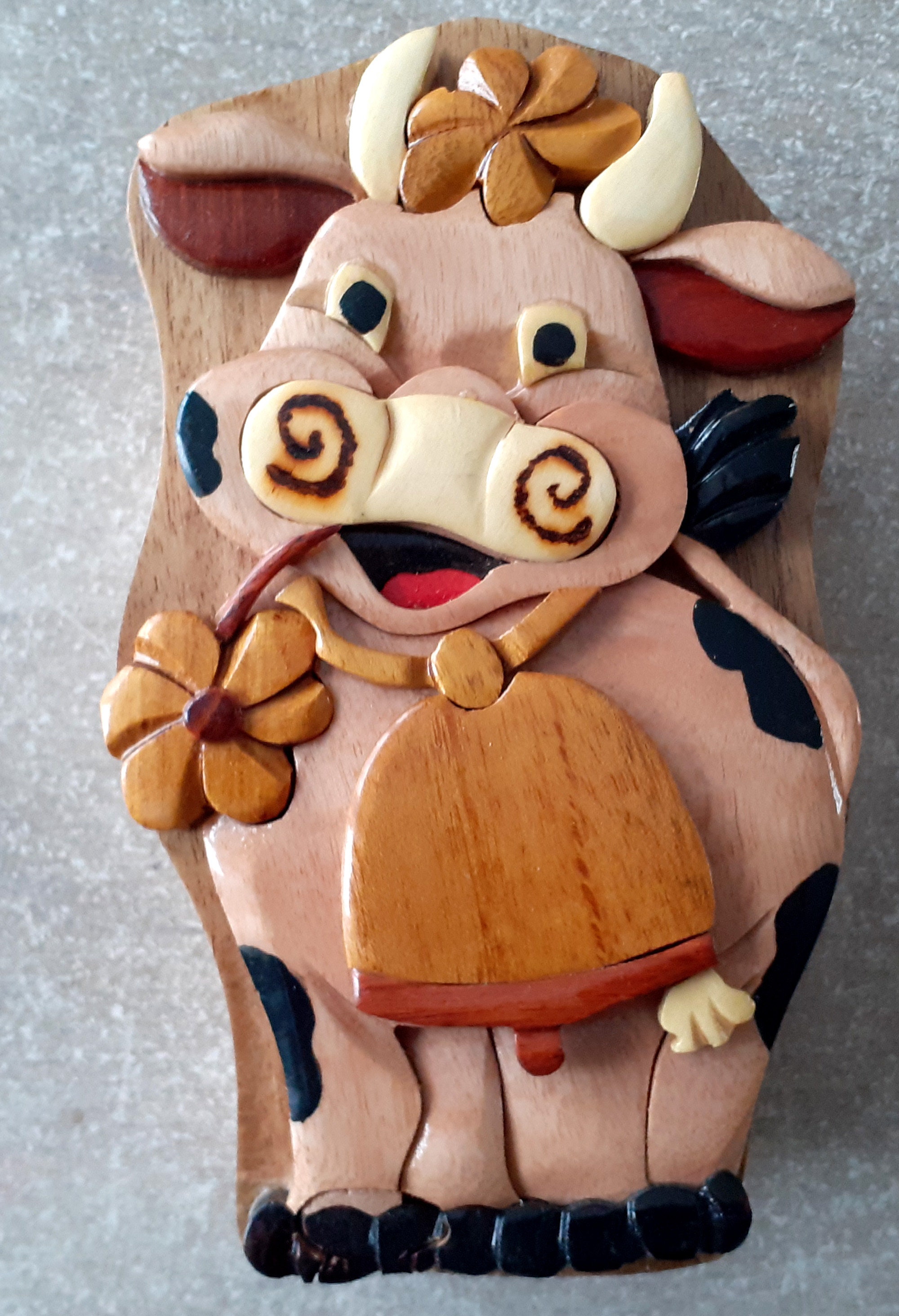 Boite Secrète en Bois de La Vache