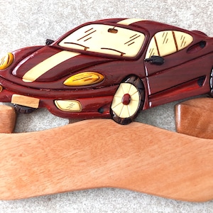 personalisierbares Türschild aus lackiertem Holz Ferrari Modena