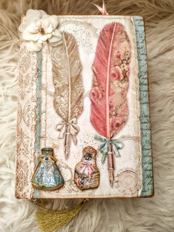 Mini Junk Journal Handmade Decorated Papercraft Scrapbooking