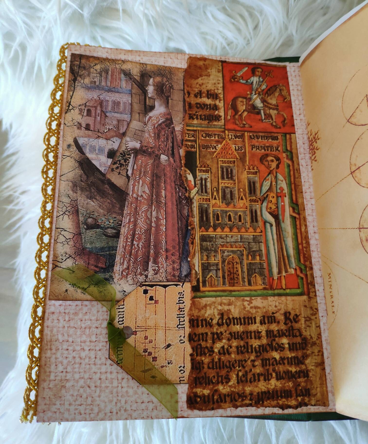 Journal vintage medieval tale writing book handmade junk Etsy