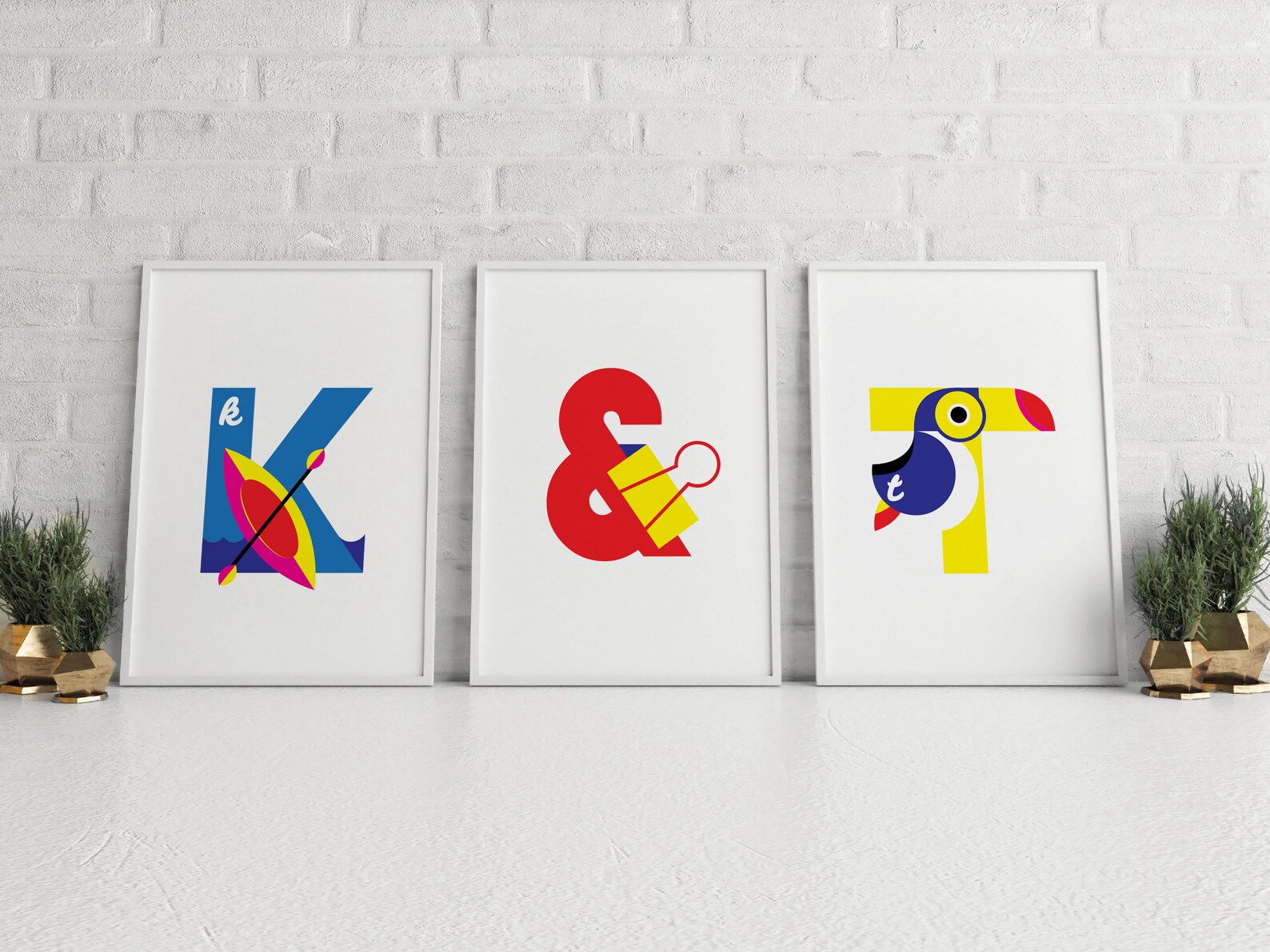 Letter K Kayak Print Kids Initials Canoe Design Colourful Etsy