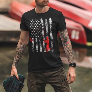 Patriotic American fishing shirt, country beer 4th of july