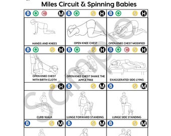 Labor Positions Guide – Printable PDF for Birth, Doula & Childbirth Education