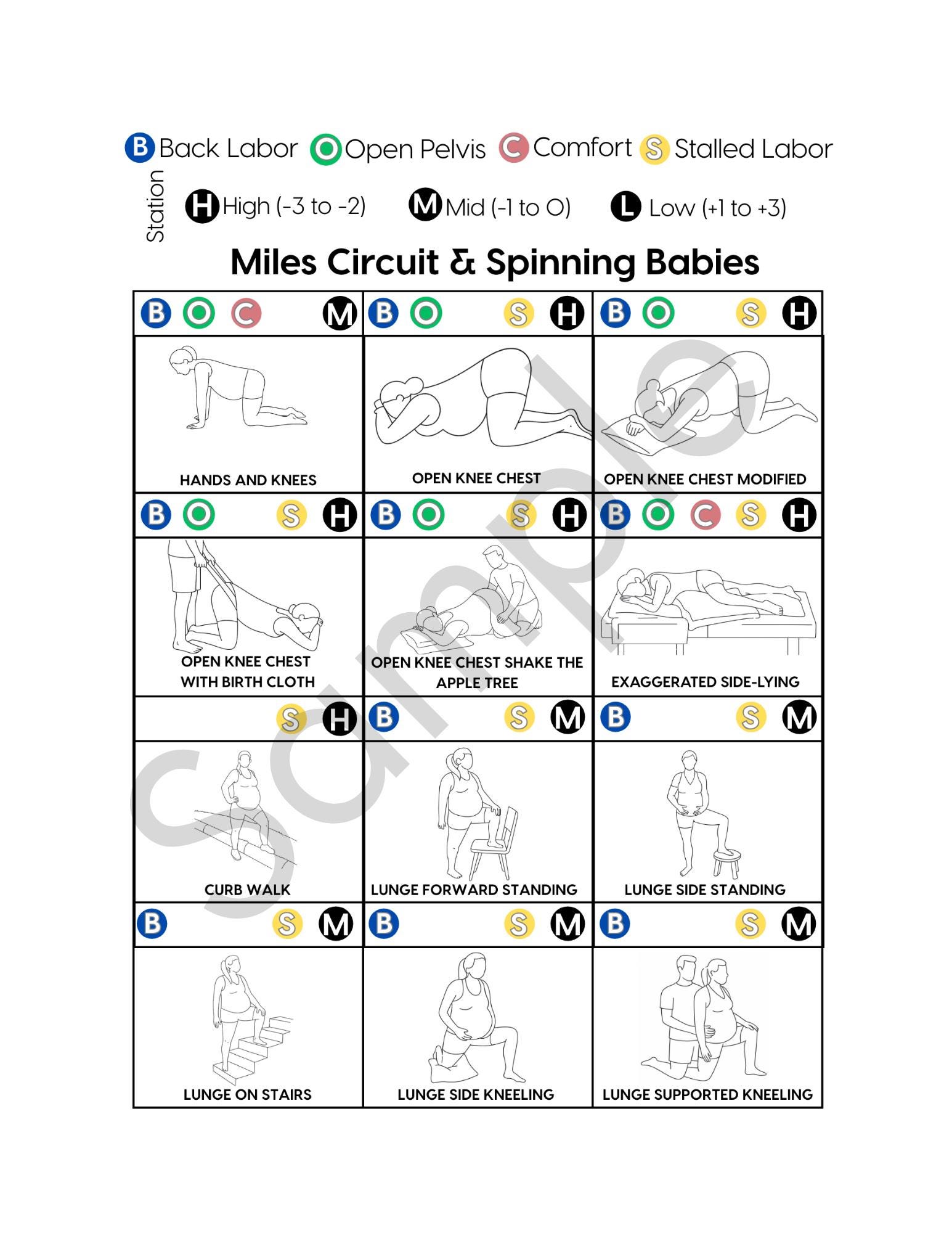 Bundle Birth Position Guide.pdf Labor Positions Guide – Printable PDF for Birth, Doula & Childbirth ...