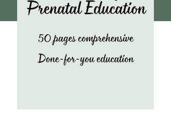 Doula Prenatal Workbook Template – Editable in Canva