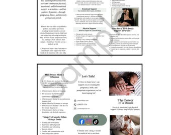 Doula Marketing Template Bundle – Editable in Canva