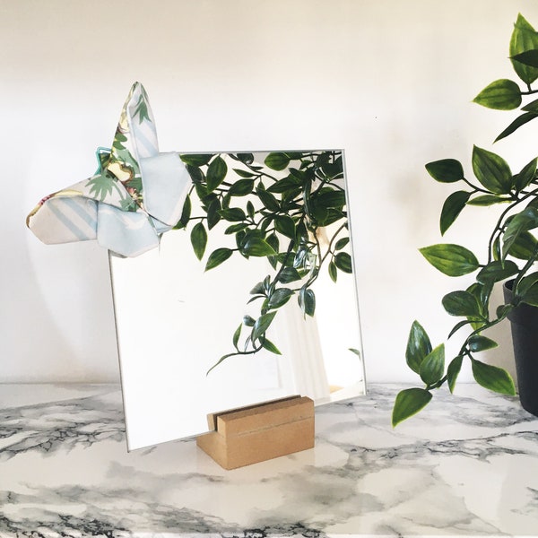 Miroir carré Papillon origami