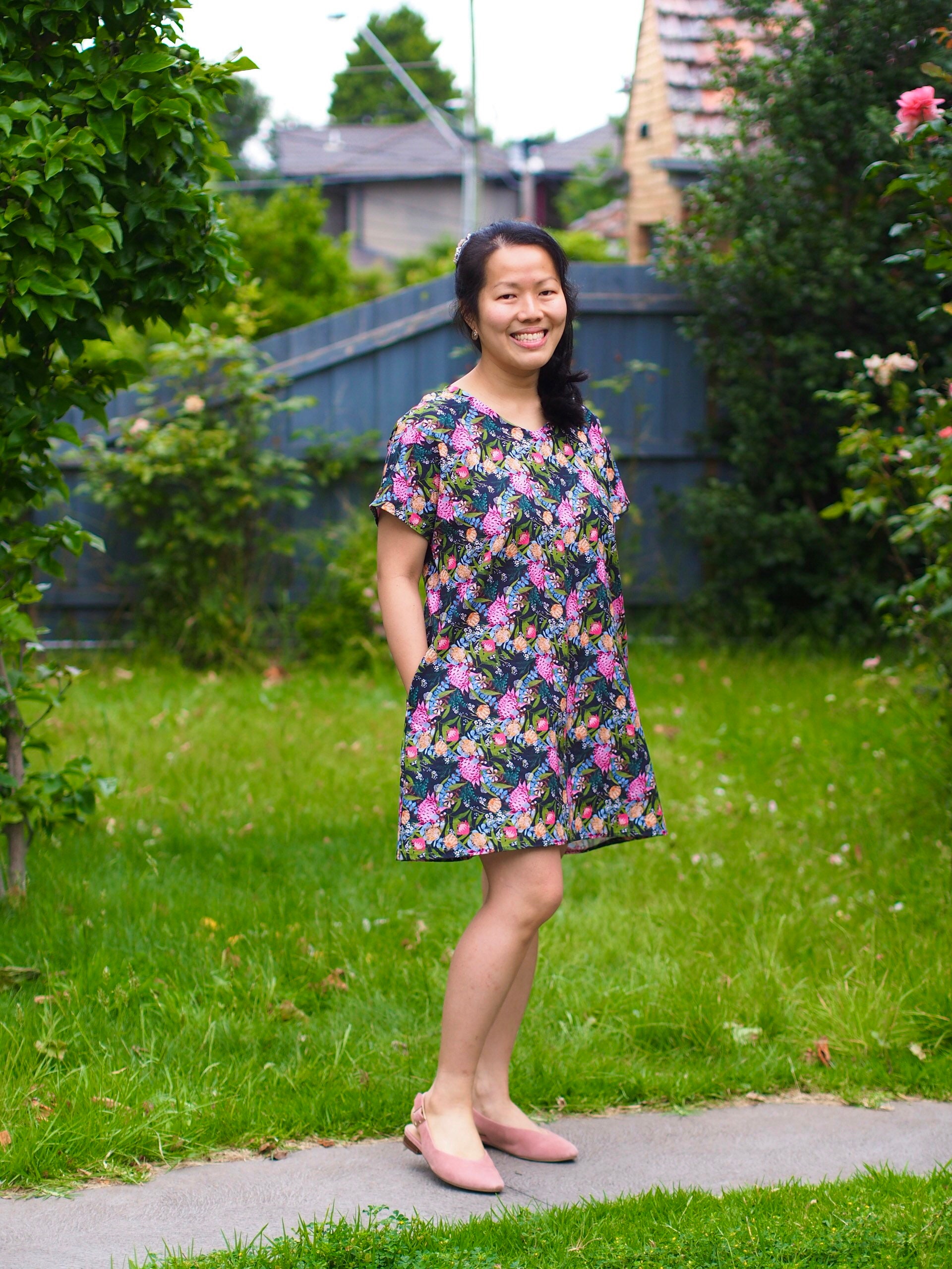 plus size cotton swing dress