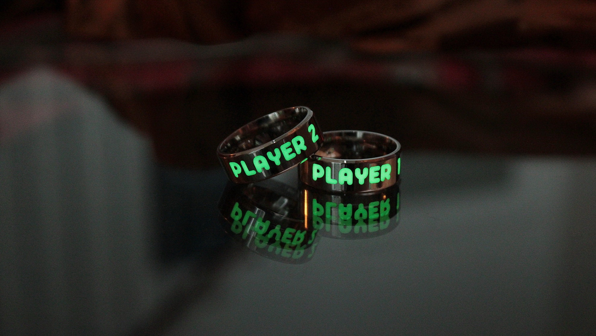 Player 1 player 2 rings glow in the best sale dark