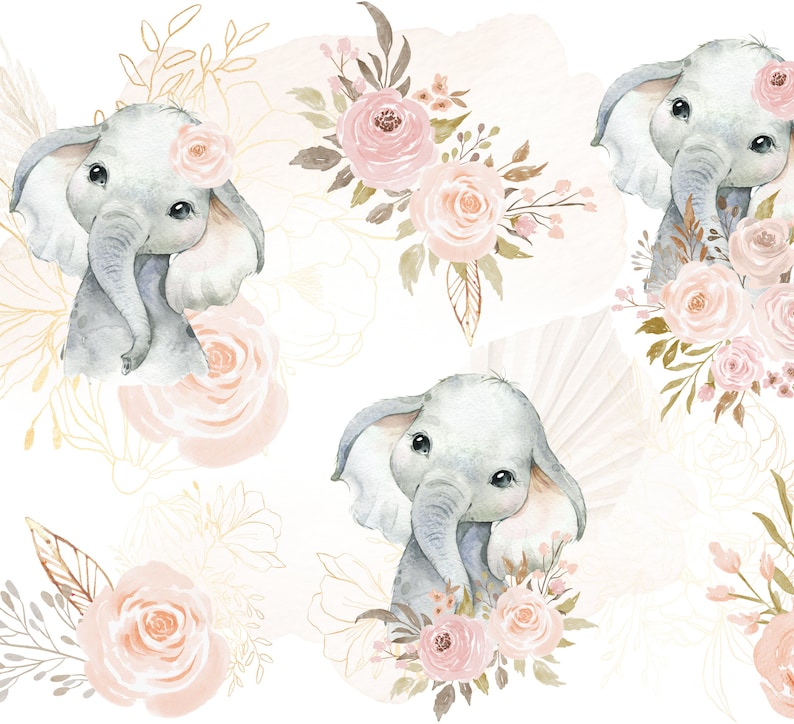 PRECOMMANDE Tissu Exclusif Eléphants 100% coton qualité premium image 1