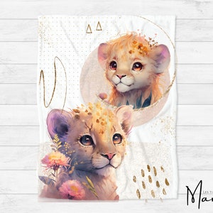 PREORDER - Lioness Blanket Fabric Panel - 100% Premium Quality Cotton