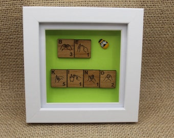 BSL 'Be Kind' frame