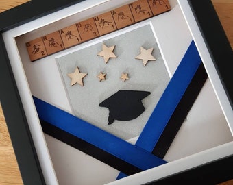 British Sign Language Scrabble tile Graduation frames.