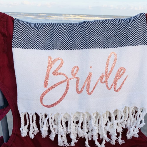 Turkish Beach Towel Personalized Custom Bridesmaid Gift Etsy