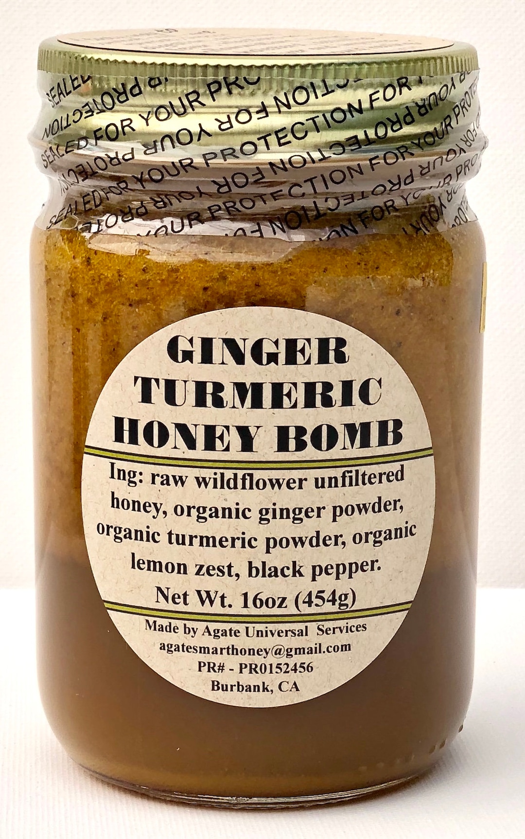 Ginger Turmeric Honey Bomb 16oz. Etsy